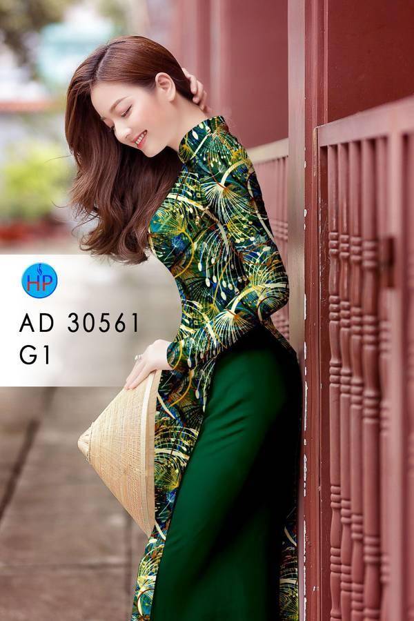 Vải Áo Dài Hoa Văn AD 30561 50